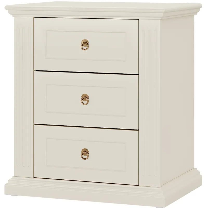 Tribesigns Nightstands*Wood Nightstand, Modern End Table Bedside Table with 3 storage Drawer