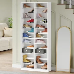 Tribesigns Shoe Racks & Cabinets|Shoe Racks & Cabinets*Wood Shoe Cabinet, Freestanding Shoe Rack with 26 Cubbies