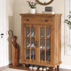 Tribesigns Shoe Racks & Cabinets|Shoe Racks & Cabinets*Wood Shoe Cabinet, Shoe Organizer Storage Cabinet with Adjustable Shelves