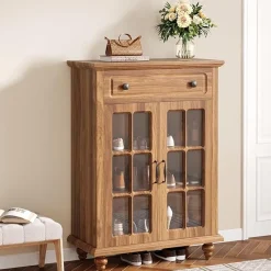 Tribesigns Shoe Racks & Cabinets|Shoe Racks & Cabinets*Wood Shoe Cabinet, Shoe Organizer Storage Cabinet with Adjustable Shelves